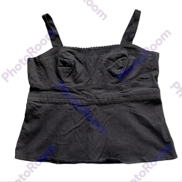 TORRID | Striped Tank Top Picot Trim Structured Black/White‎ Classic Summer 4X - Picture 1 of 6